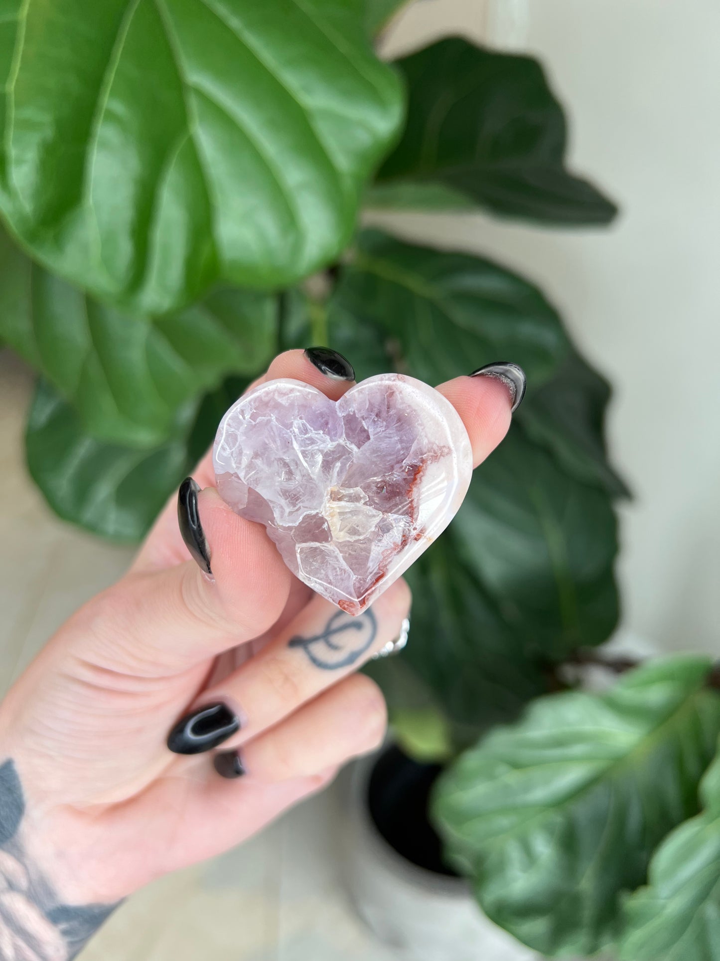 Pink Amethyst Mini Hearts