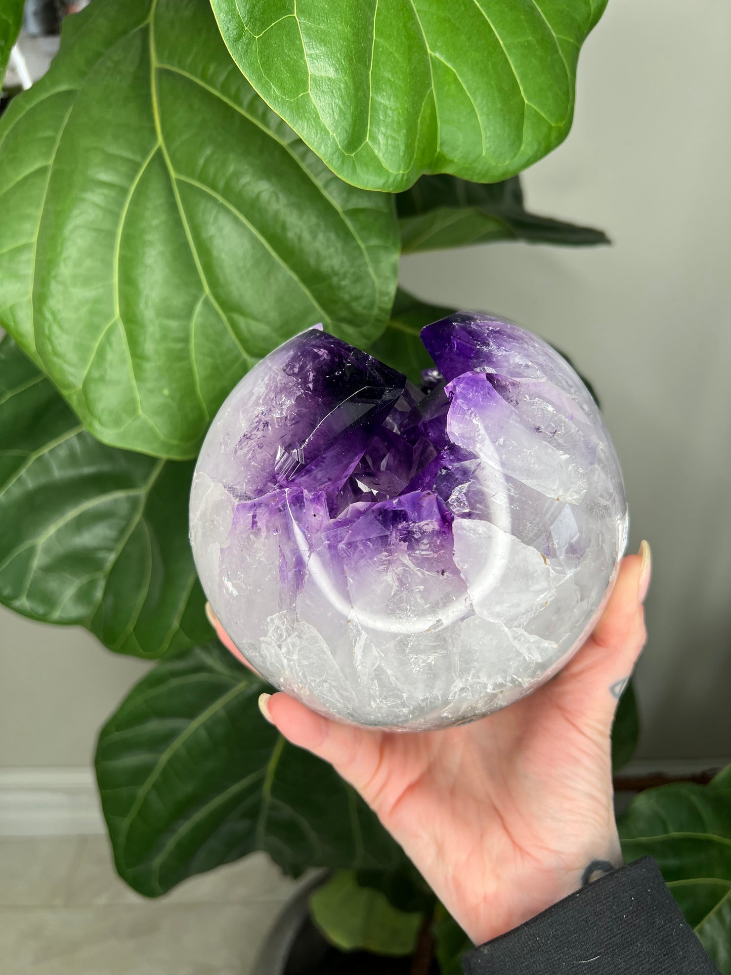 Amethyst Druzy Sphere