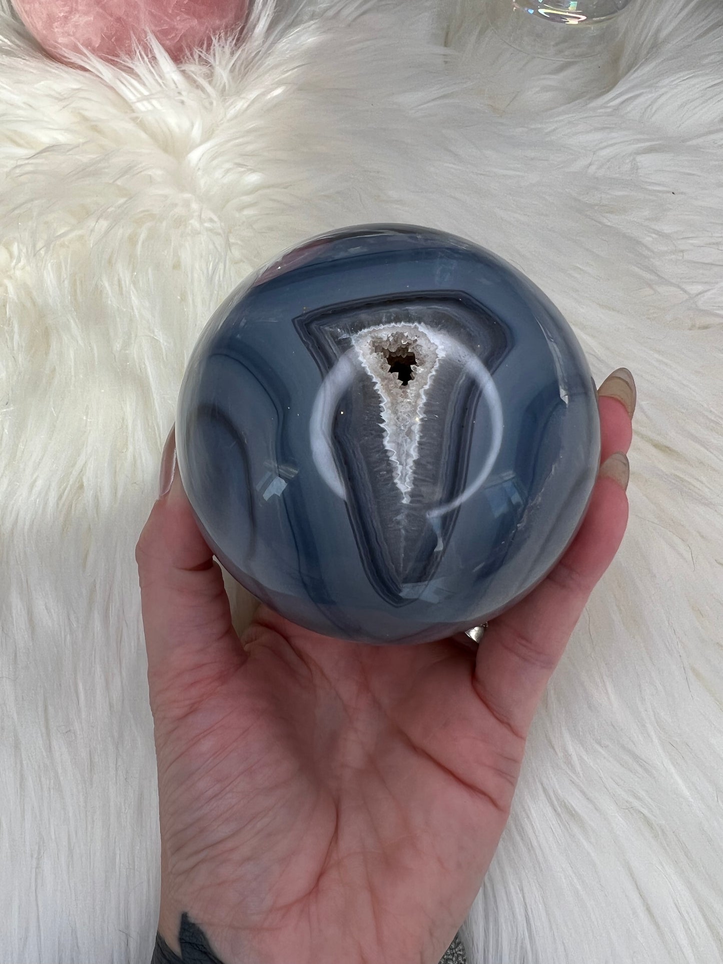 Agate Druzy Sphere