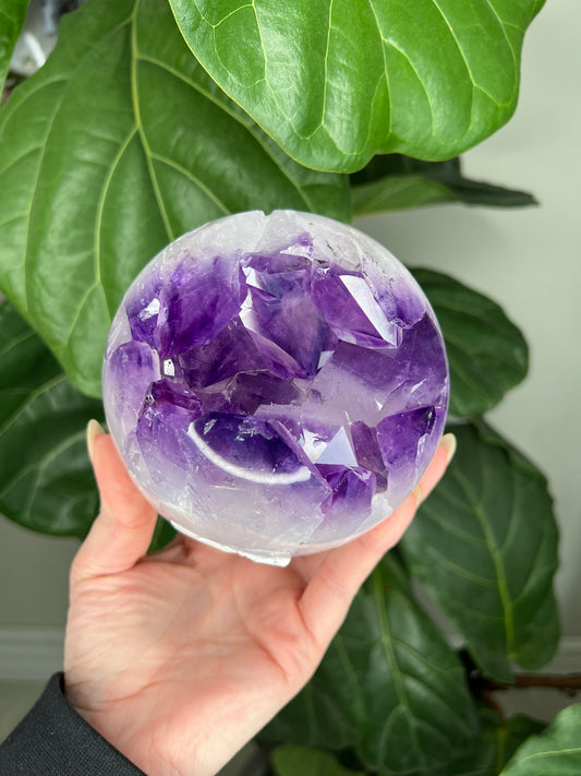 Amethyst Druzy Sphere