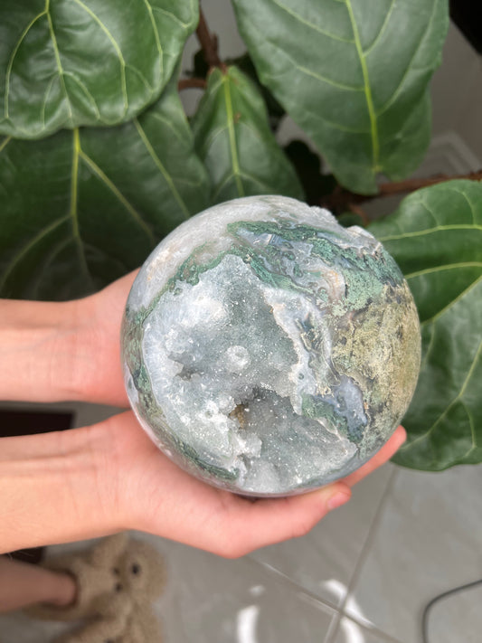 Moss Agate Sphere (large)