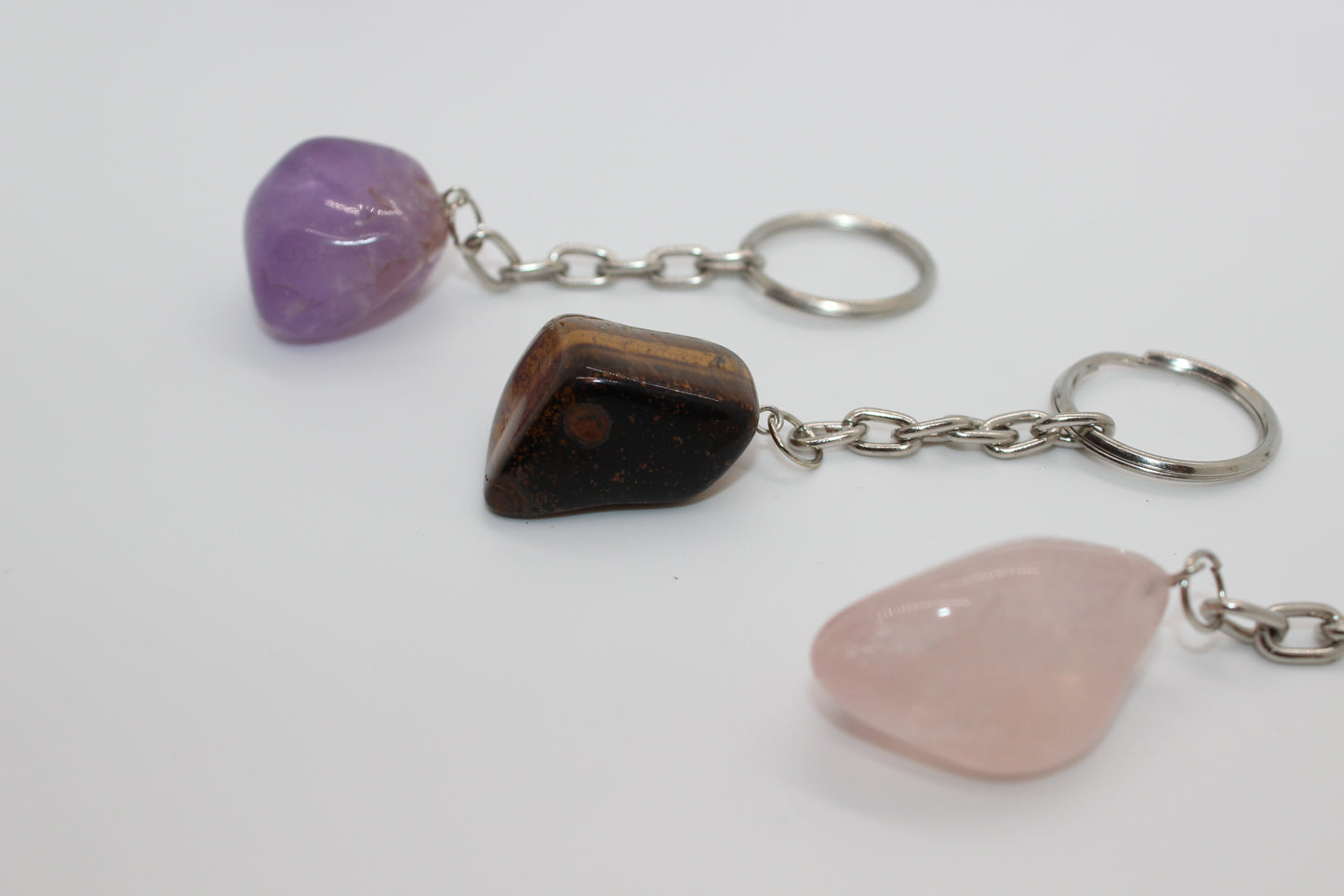 Tumble Crystal Keychain