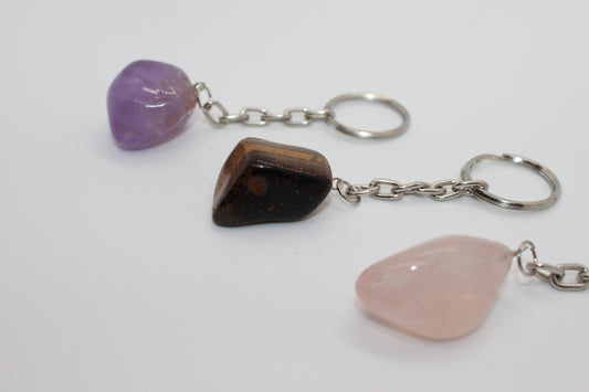 Tumble Crystal Keychain