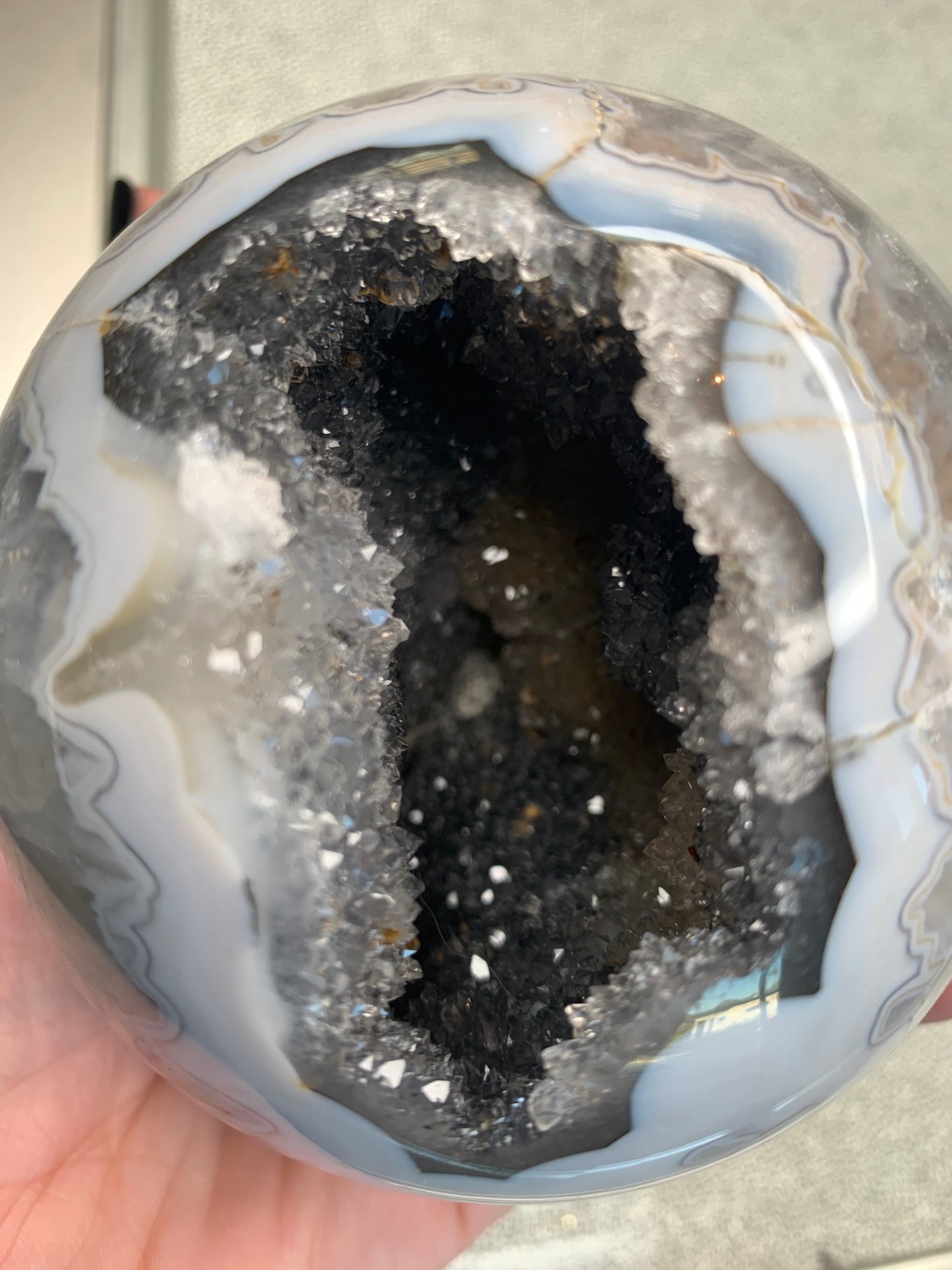 Agate Druzy Sphere