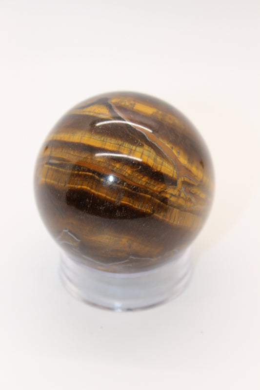 Yellow Tiger Eye Spheres