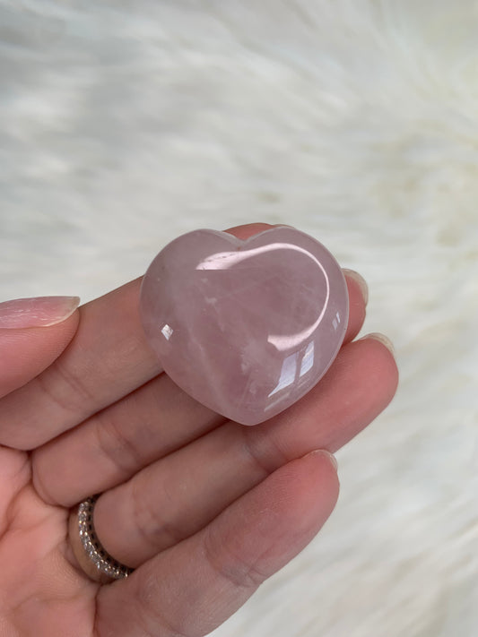 Rose Quartz Heart (small)