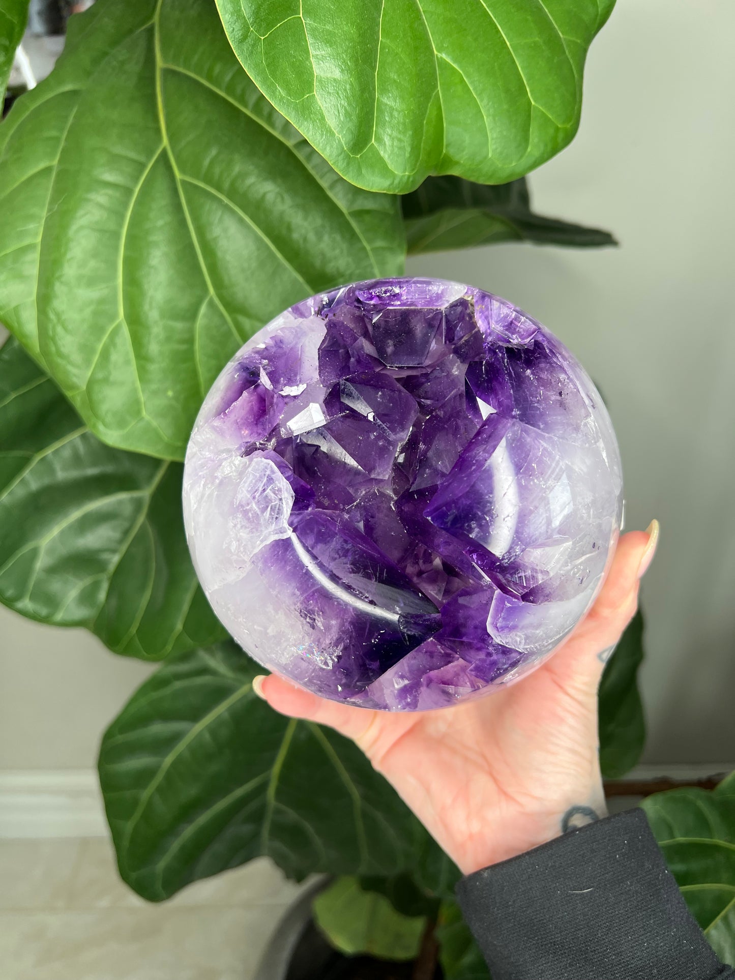 Amethyst Druzy Sphere