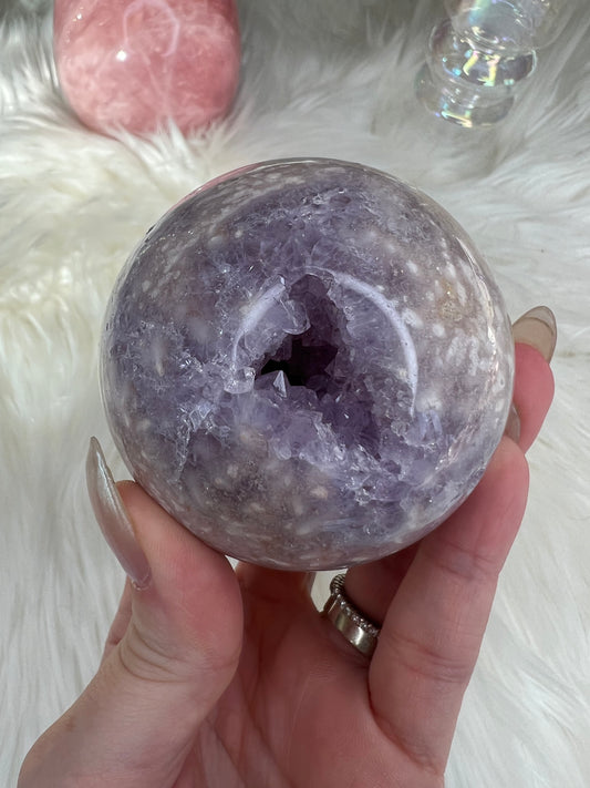 Lilac Pink Amethyst Sphere