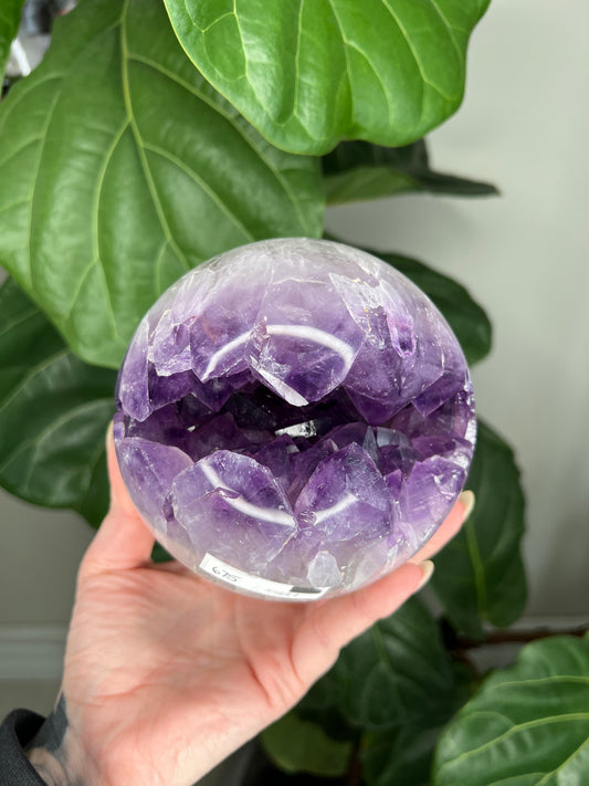 Amethyst Druzy Sphere