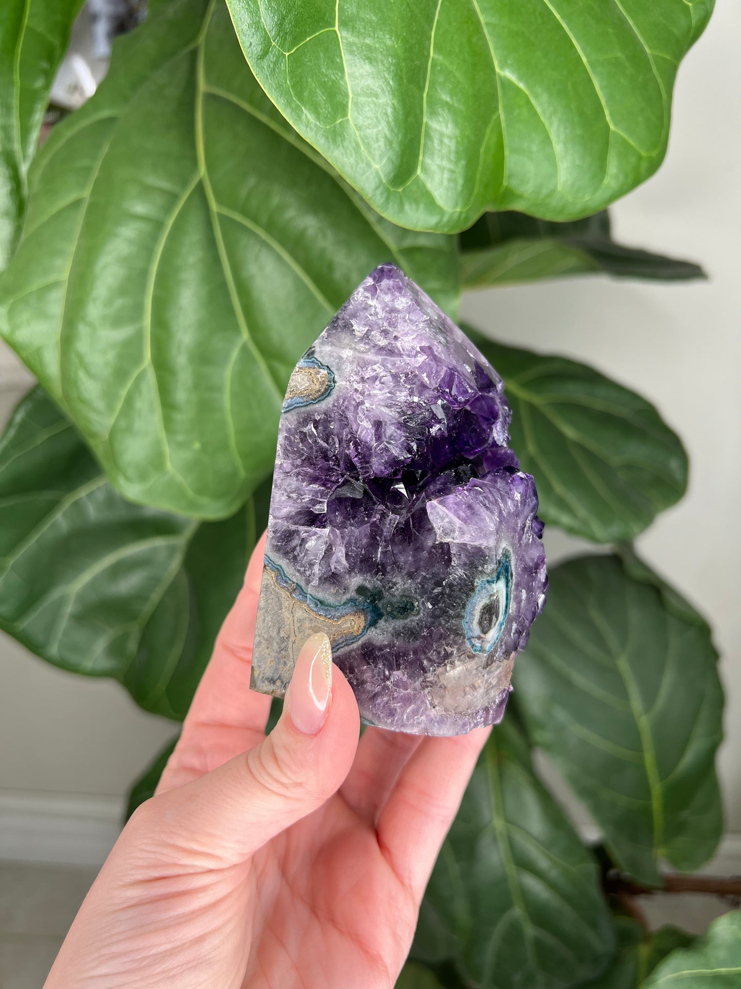 Deep Amethyst Druzy Tower