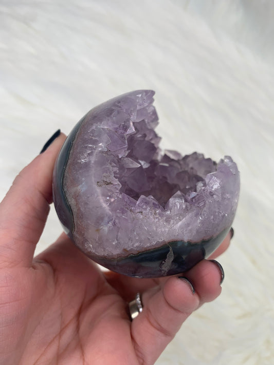 Amethyst Druzy Sphere