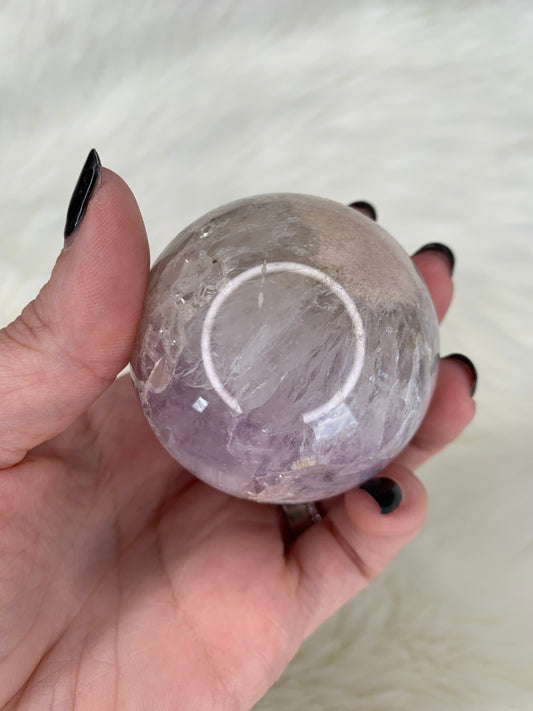 Amethyst X Flower Agate Sphere