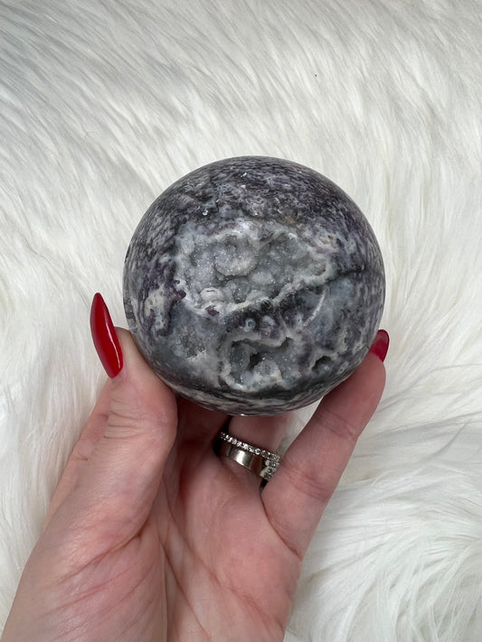 Purple Sphalerite Sphere