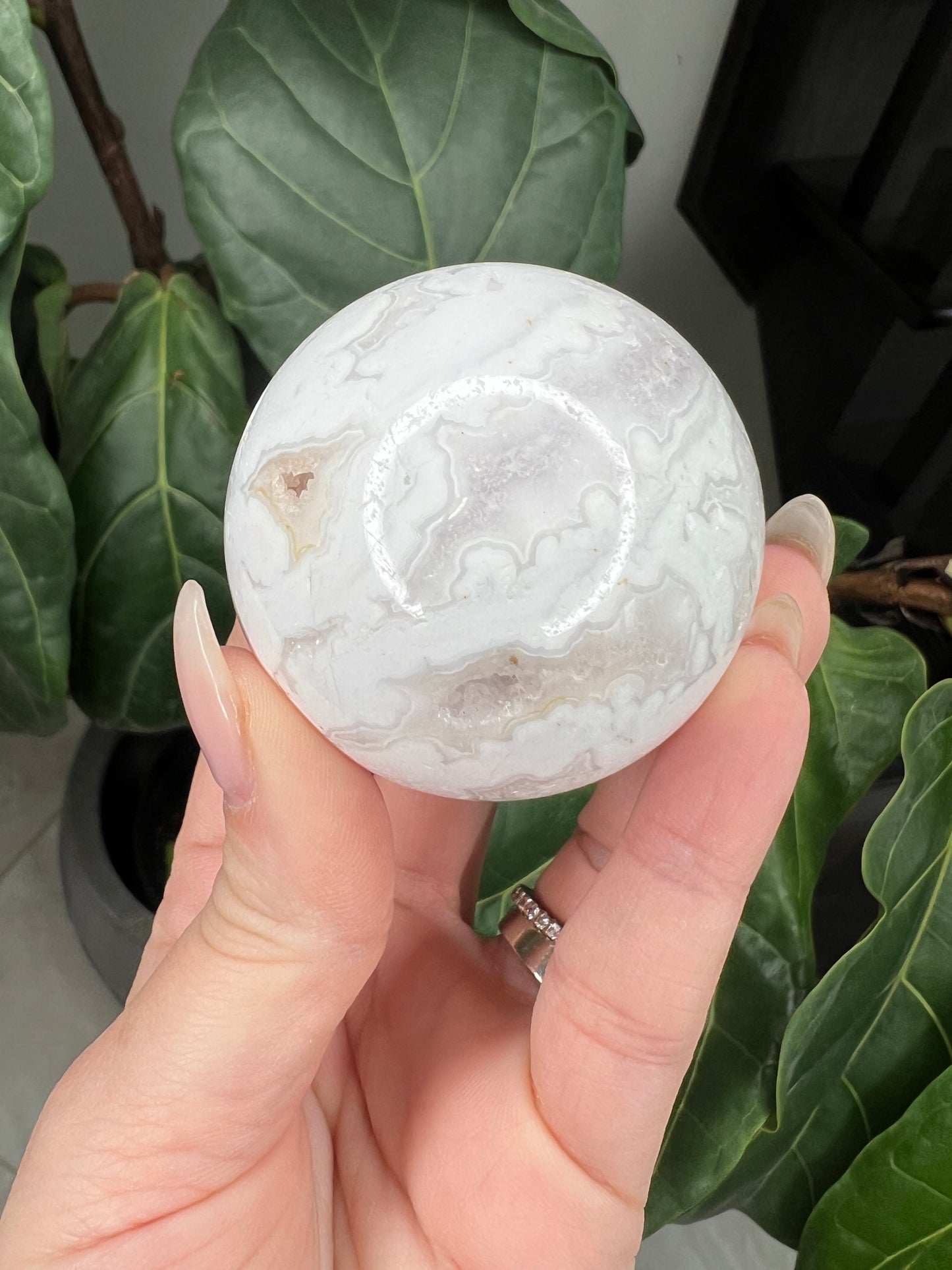 White Agate Spheres