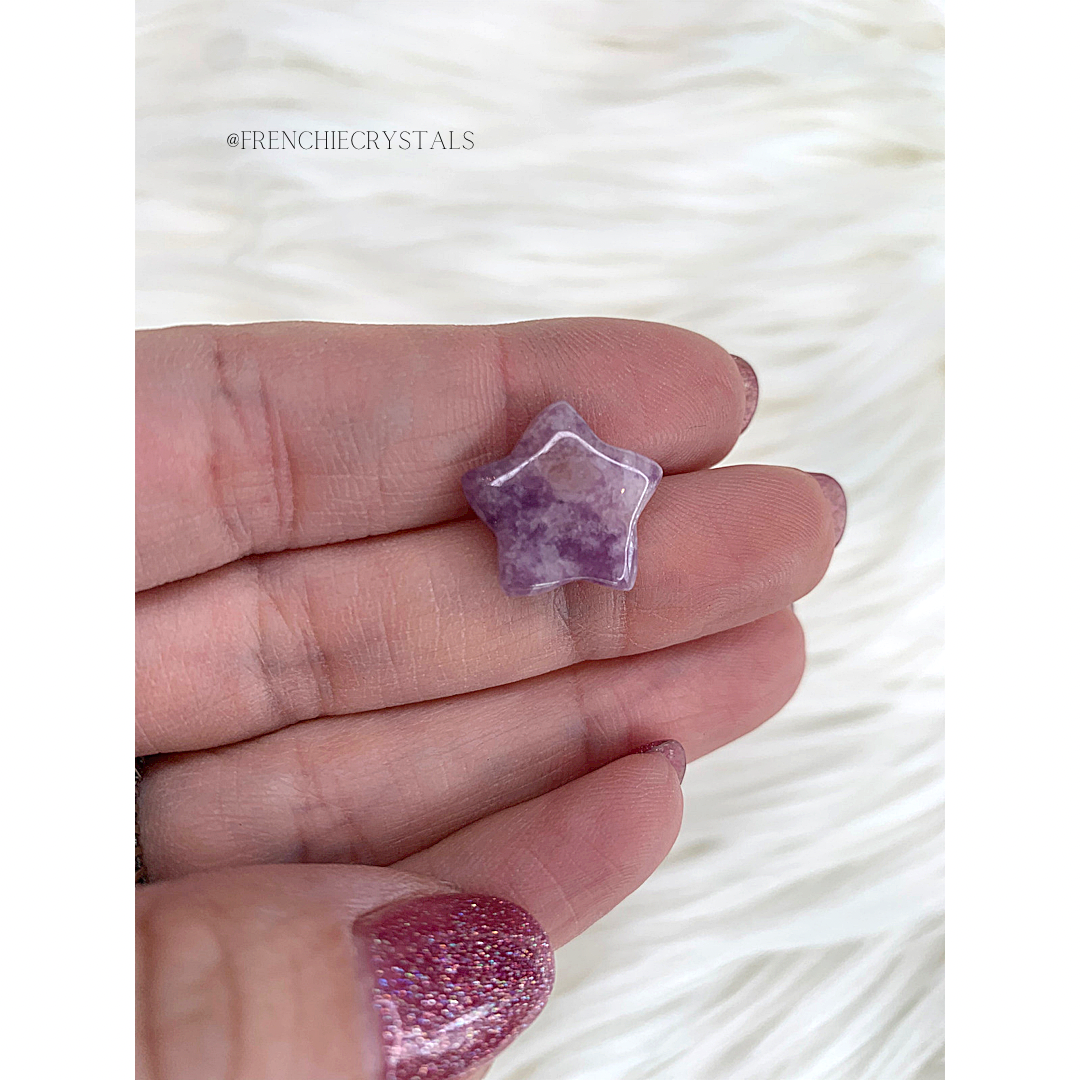 Lepidolite Star Super Mini Carving