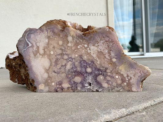 Pink Amethyst X Flower Agate Slab