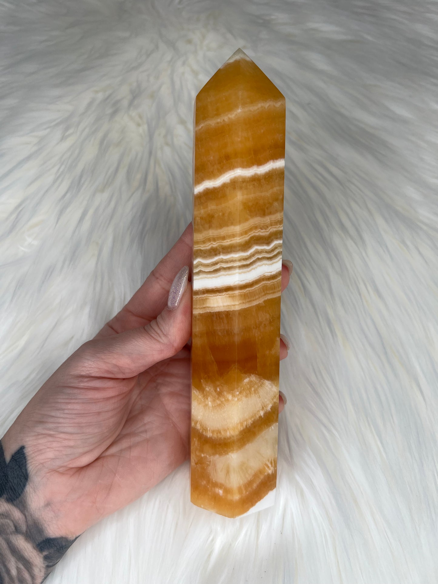 Orange Calcite Towers