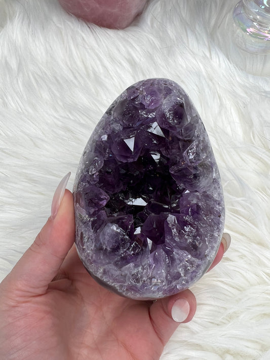 Amethyst Egg Carving